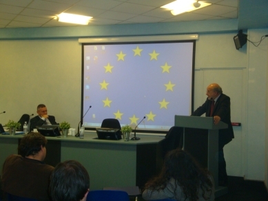 Da sinistra a destra: Fabio Masini (Segretario generale CIME), Pier Virgilio Dastoli (Presidente CIME)